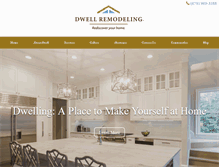 Tablet Screenshot of dwellremodeling.com
